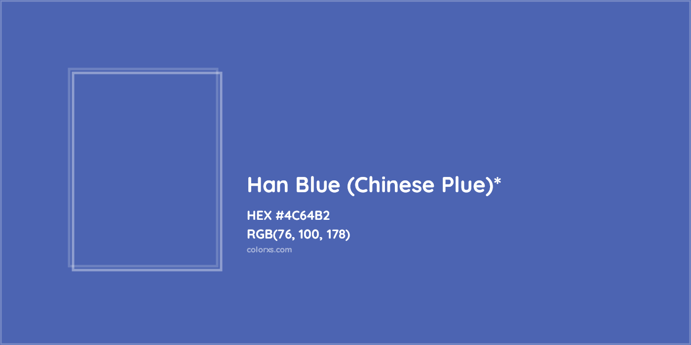 HEX #4C64B2 Color Name, Color Code, Palettes, Similar Paints, Images