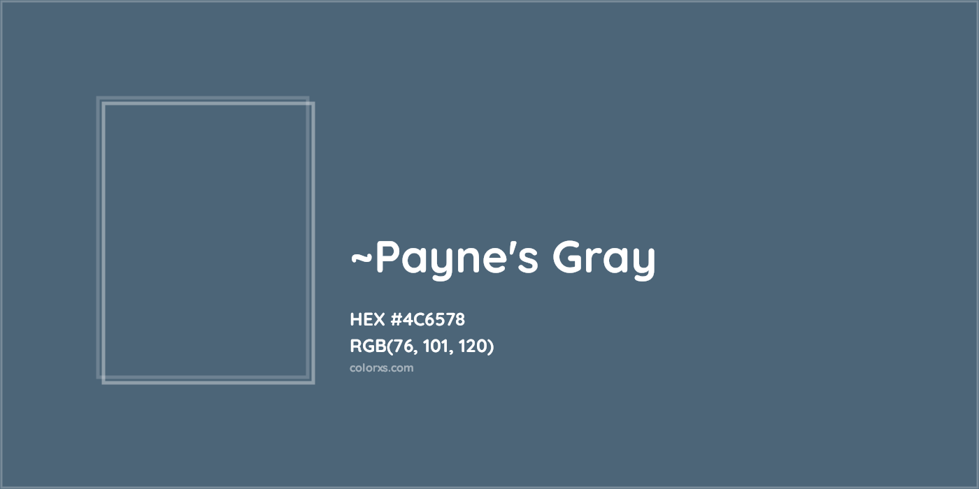 HEX #4C6578 Color Name, Color Code, Palettes, Similar Paints, Images