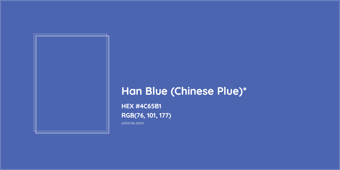 HEX #4C65B1 Color Name, Color Code, Palettes, Similar Paints, Images