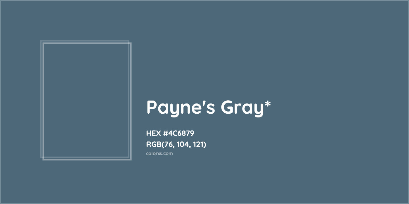 HEX #4C6879 Color Name, Color Code, Palettes, Similar Paints, Images