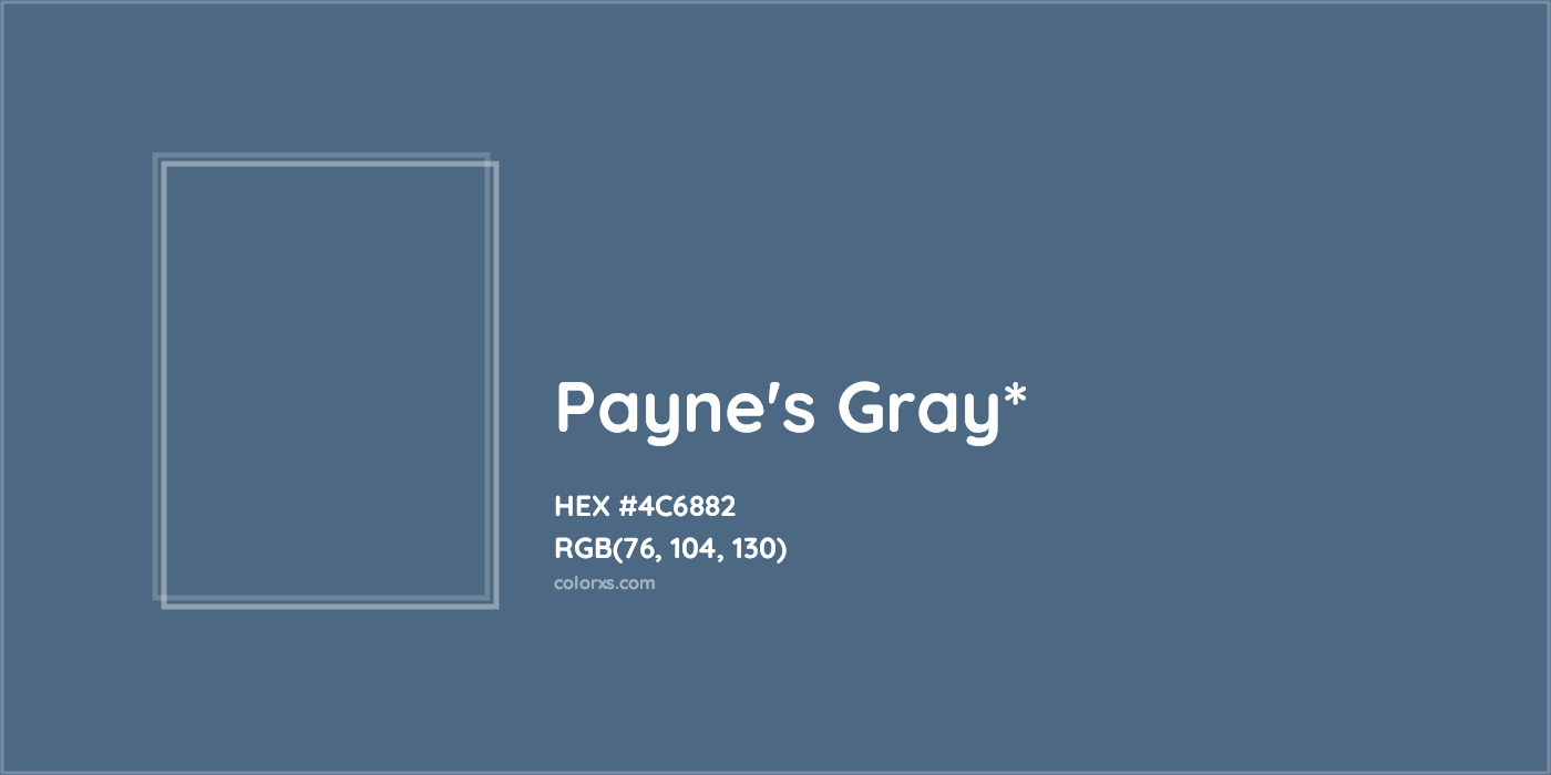 HEX #4C6882 Color Name, Color Code, Palettes, Similar Paints, Images