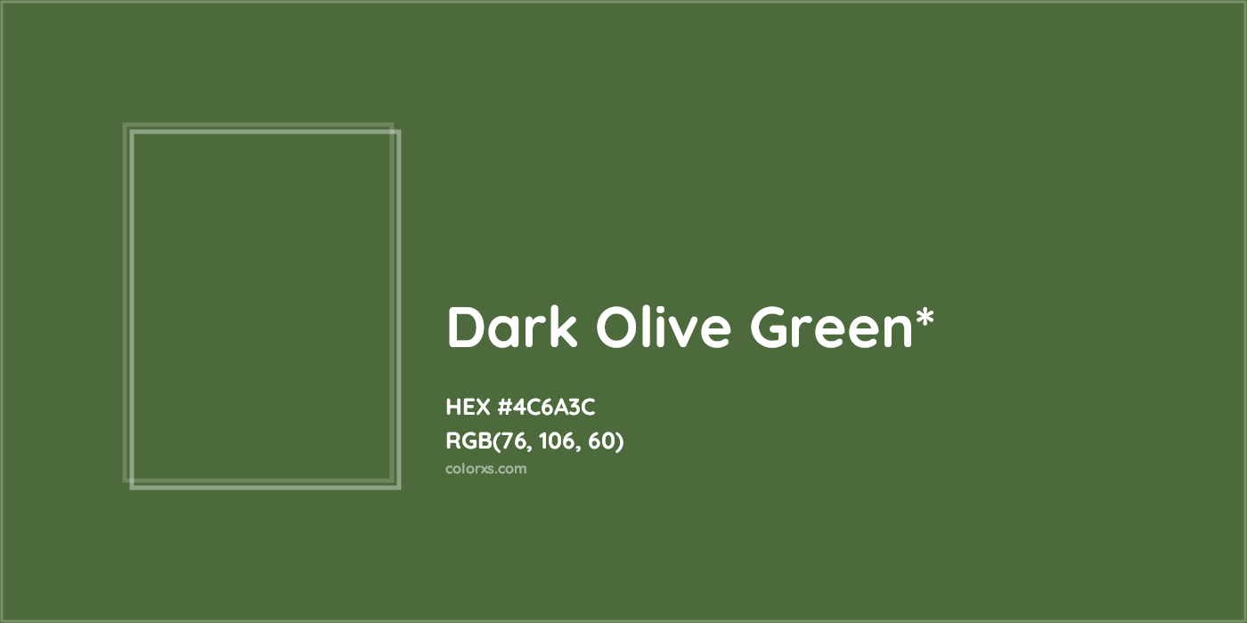 HEX #4C6A3C Color Name, Color Code, Palettes, Similar Paints, Images