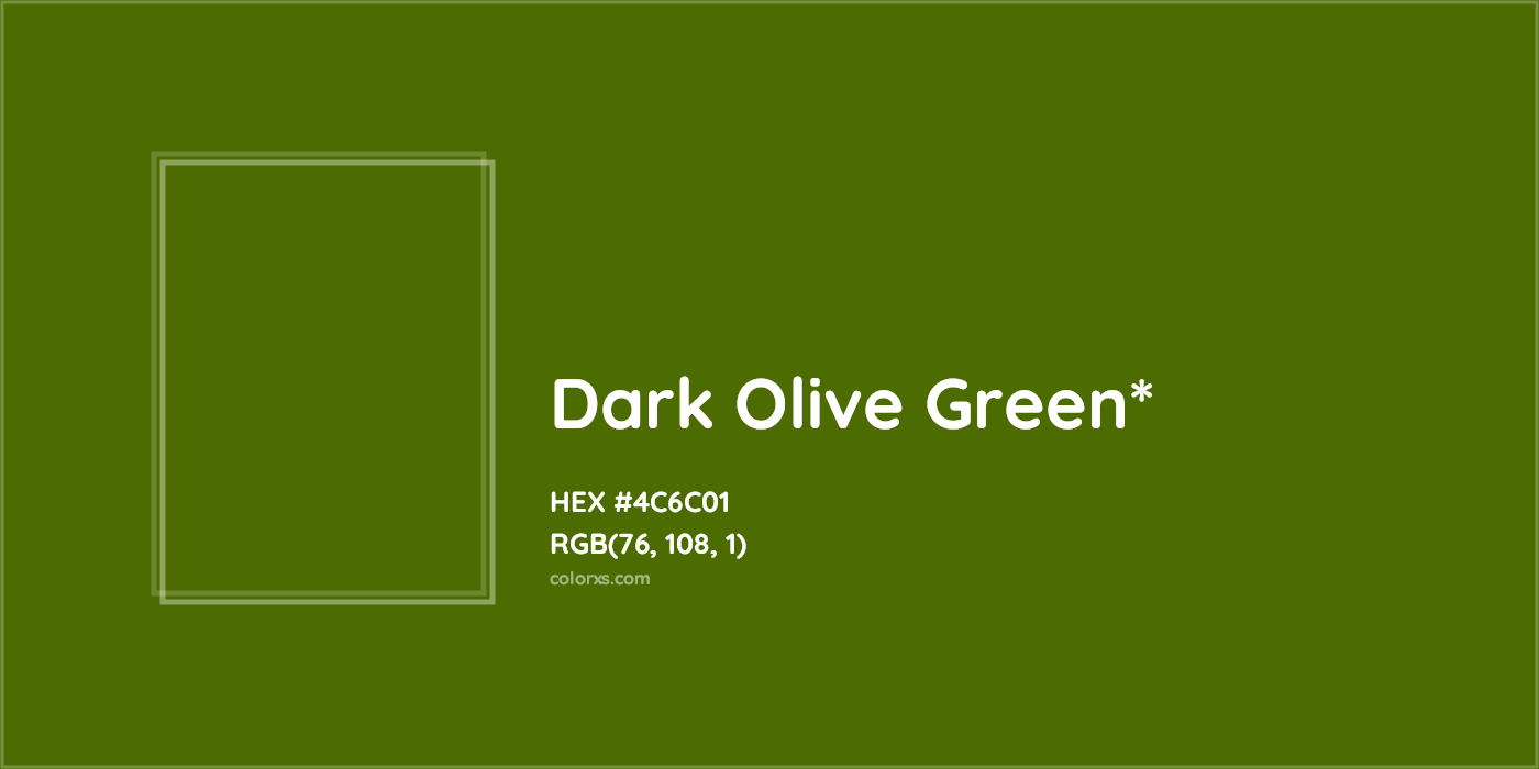 HEX #4C6C01 Color Name, Color Code, Palettes, Similar Paints, Images