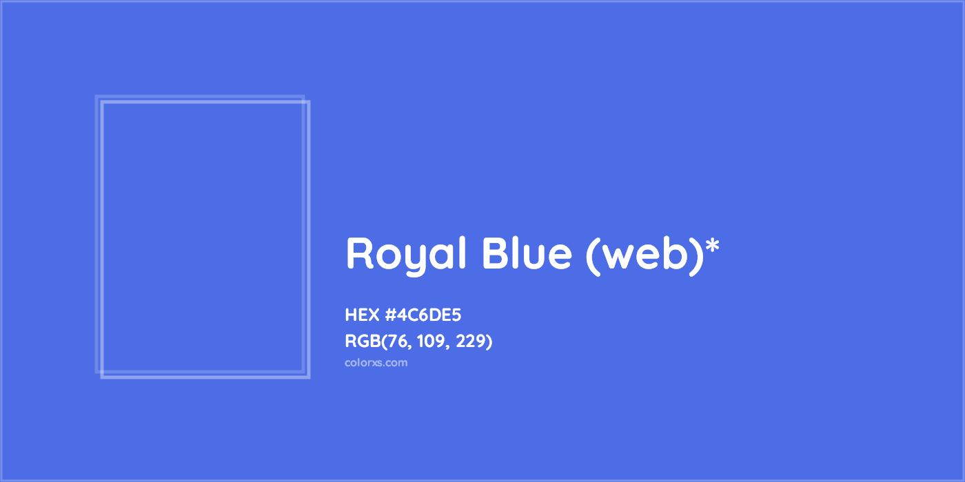 HEX #4C6DE5 Color Name, Color Code, Palettes, Similar Paints, Images