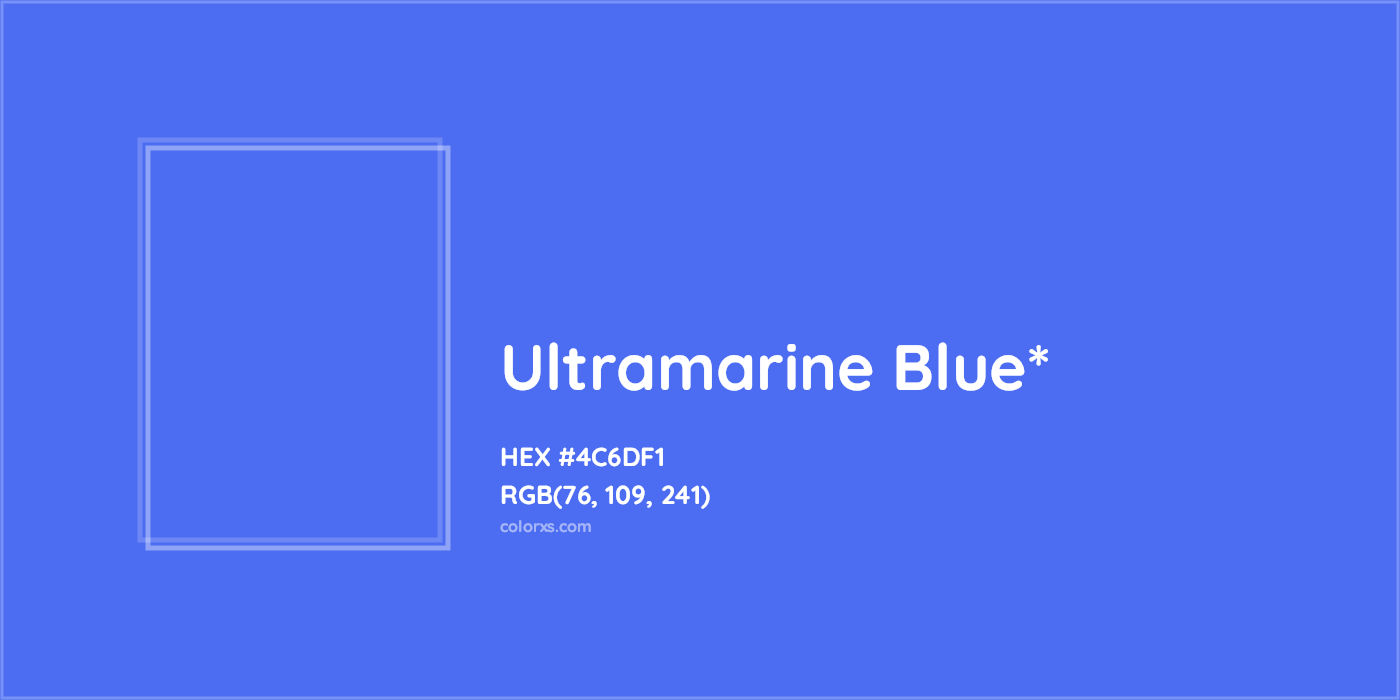 HEX #4C6DF1 Color Name, Color Code, Palettes, Similar Paints, Images