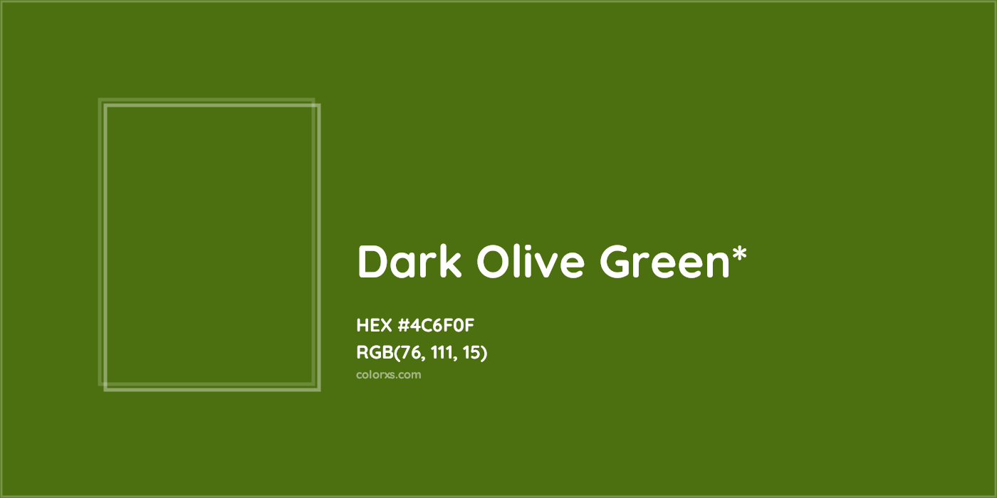 HEX #4C6F0F Color Name, Color Code, Palettes, Similar Paints, Images