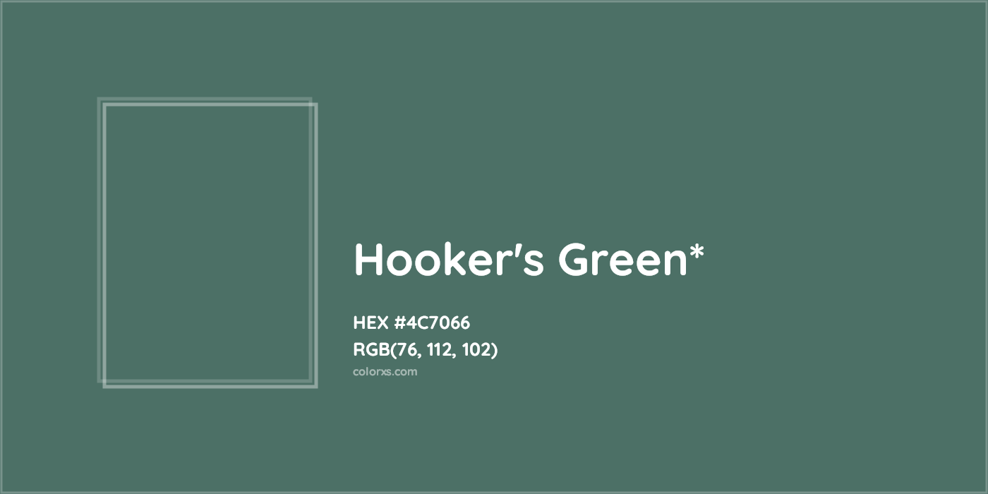 HEX #4C7066 Color Name, Color Code, Palettes, Similar Paints, Images