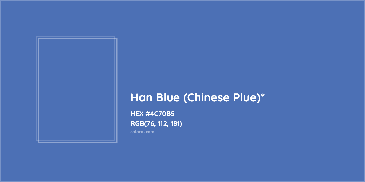 HEX #4C70B5 Color Name, Color Code, Palettes, Similar Paints, Images