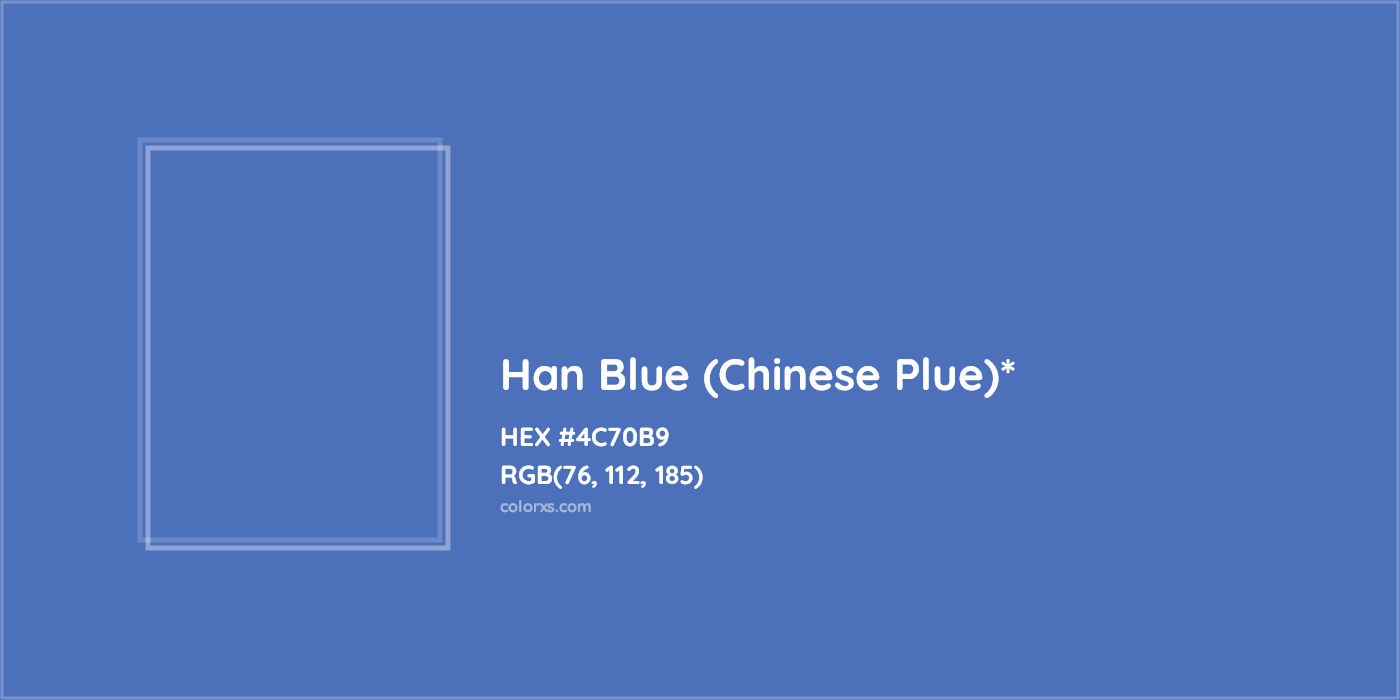 HEX #4C70B9 Color Name, Color Code, Palettes, Similar Paints, Images