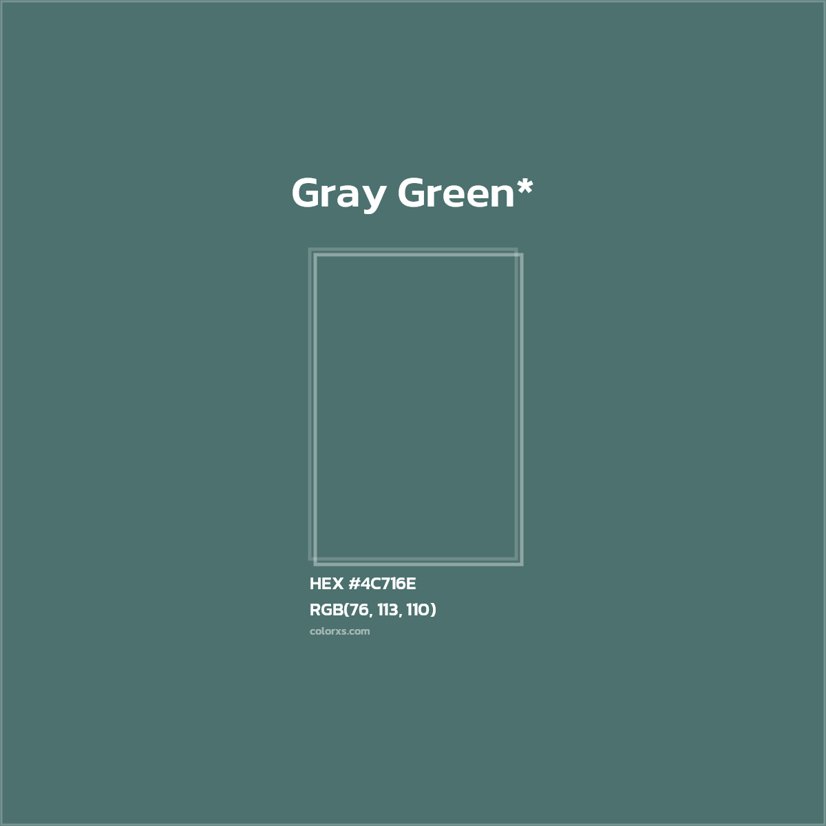 HEX #4C716E Color Name, Color Code, Palettes, Similar Paints, Images