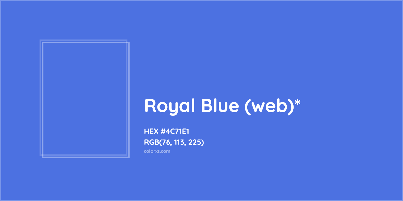 HEX #4C71E1 Color Name, Color Code, Palettes, Similar Paints, Images