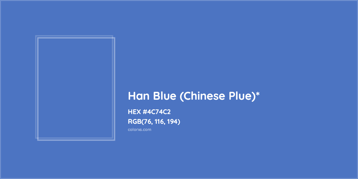 HEX #4C74C2 Color Name, Color Code, Palettes, Similar Paints, Images