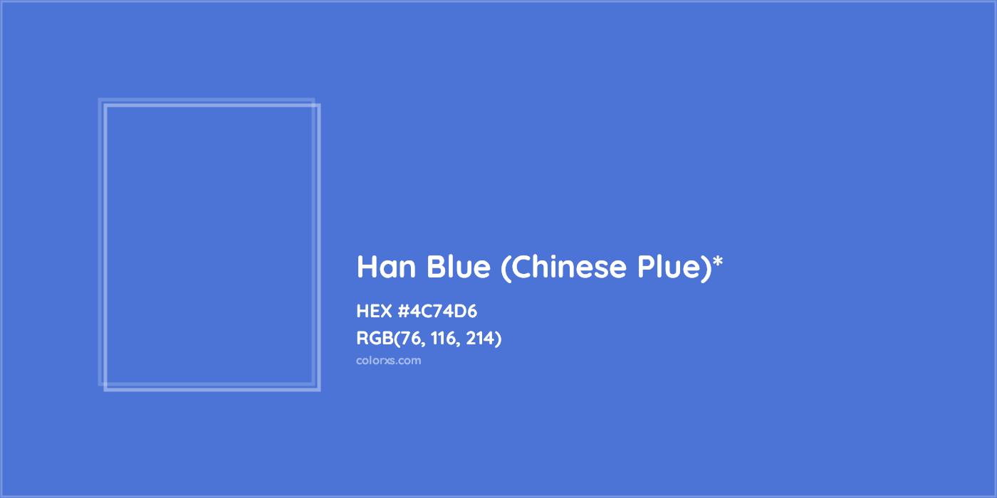 HEX #4C74D6 Color Name, Color Code, Palettes, Similar Paints, Images