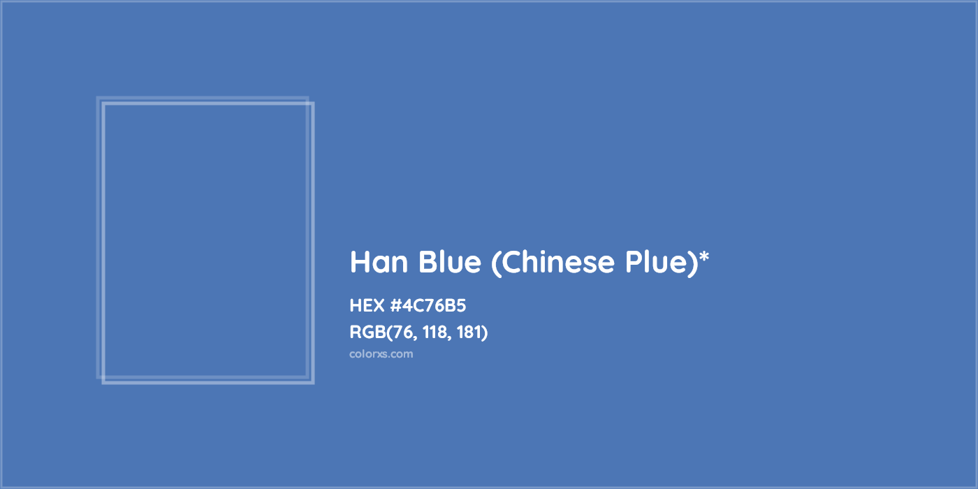 HEX #4C76B5 Color Name, Color Code, Palettes, Similar Paints, Images