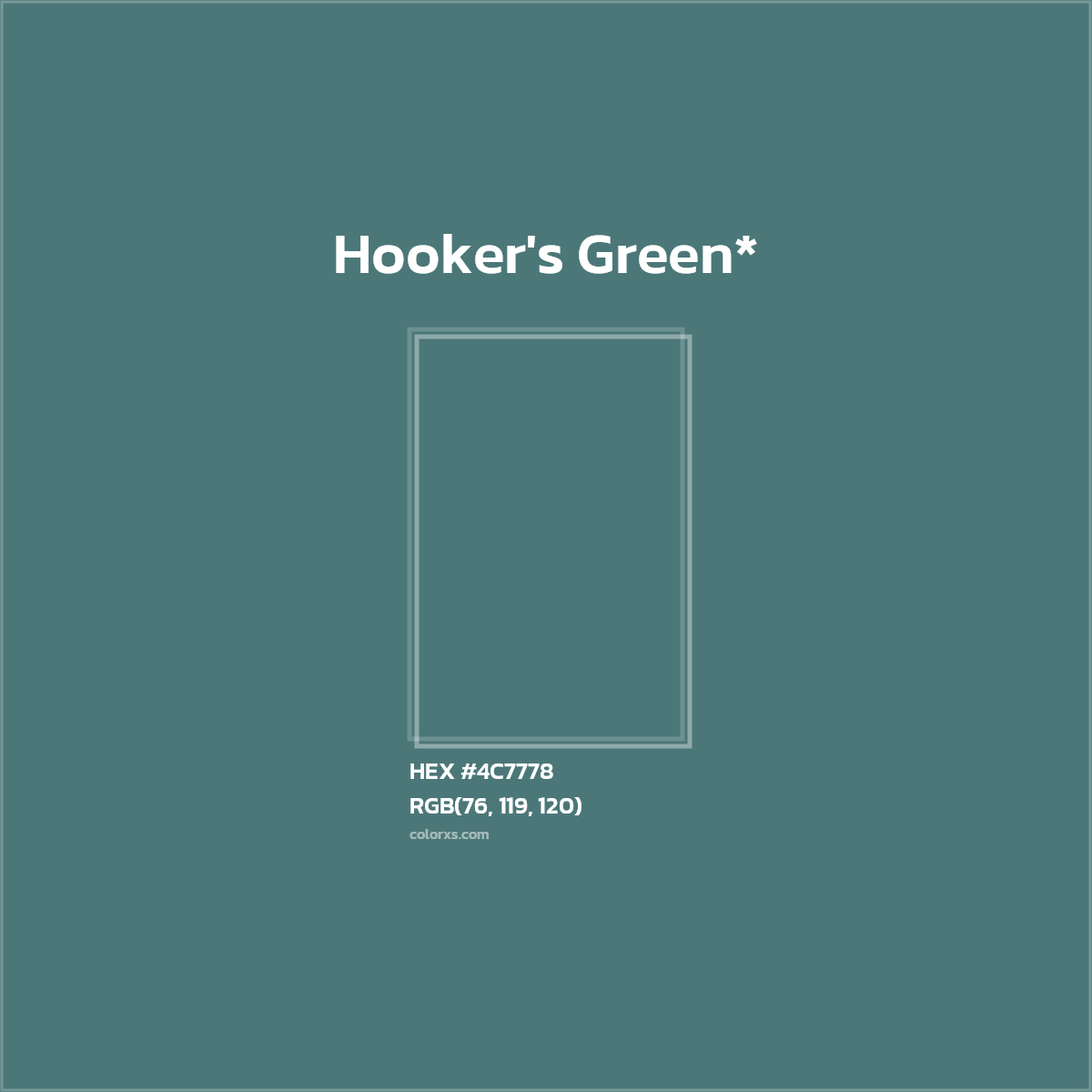 HEX #4C7778 Color Name, Color Code, Palettes, Similar Paints, Images