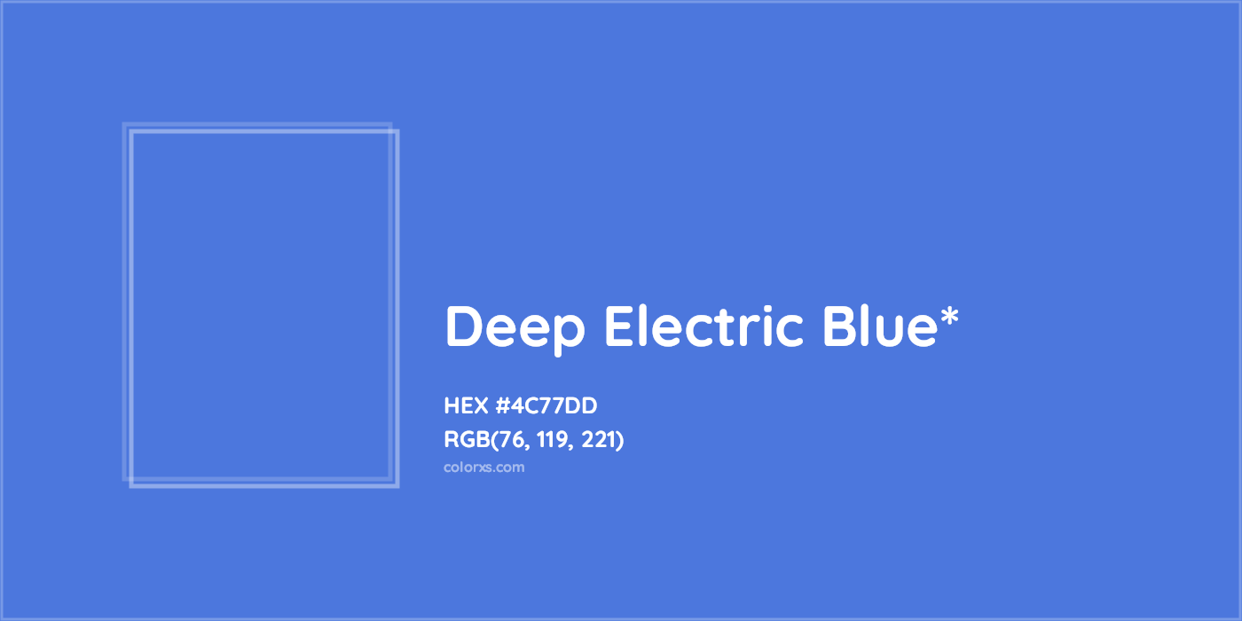 HEX #4C77DD Color Name, Color Code, Palettes, Similar Paints, Images