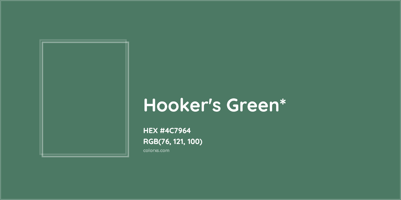 HEX #4C7964 Color Name, Color Code, Palettes, Similar Paints, Images