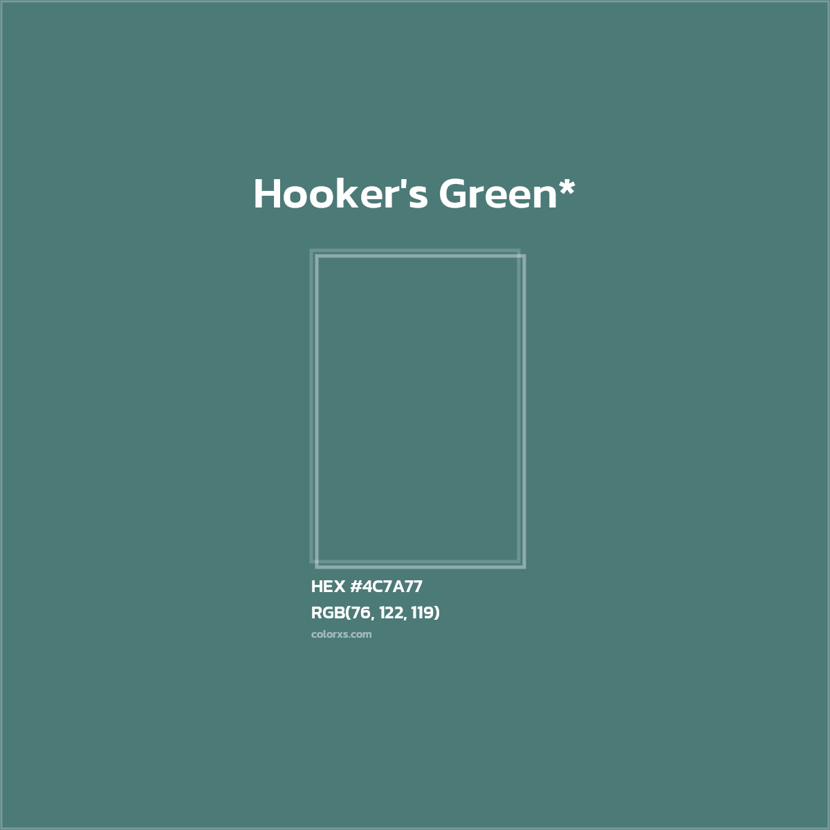 HEX #4C7A77 Color Name, Color Code, Palettes, Similar Paints, Images