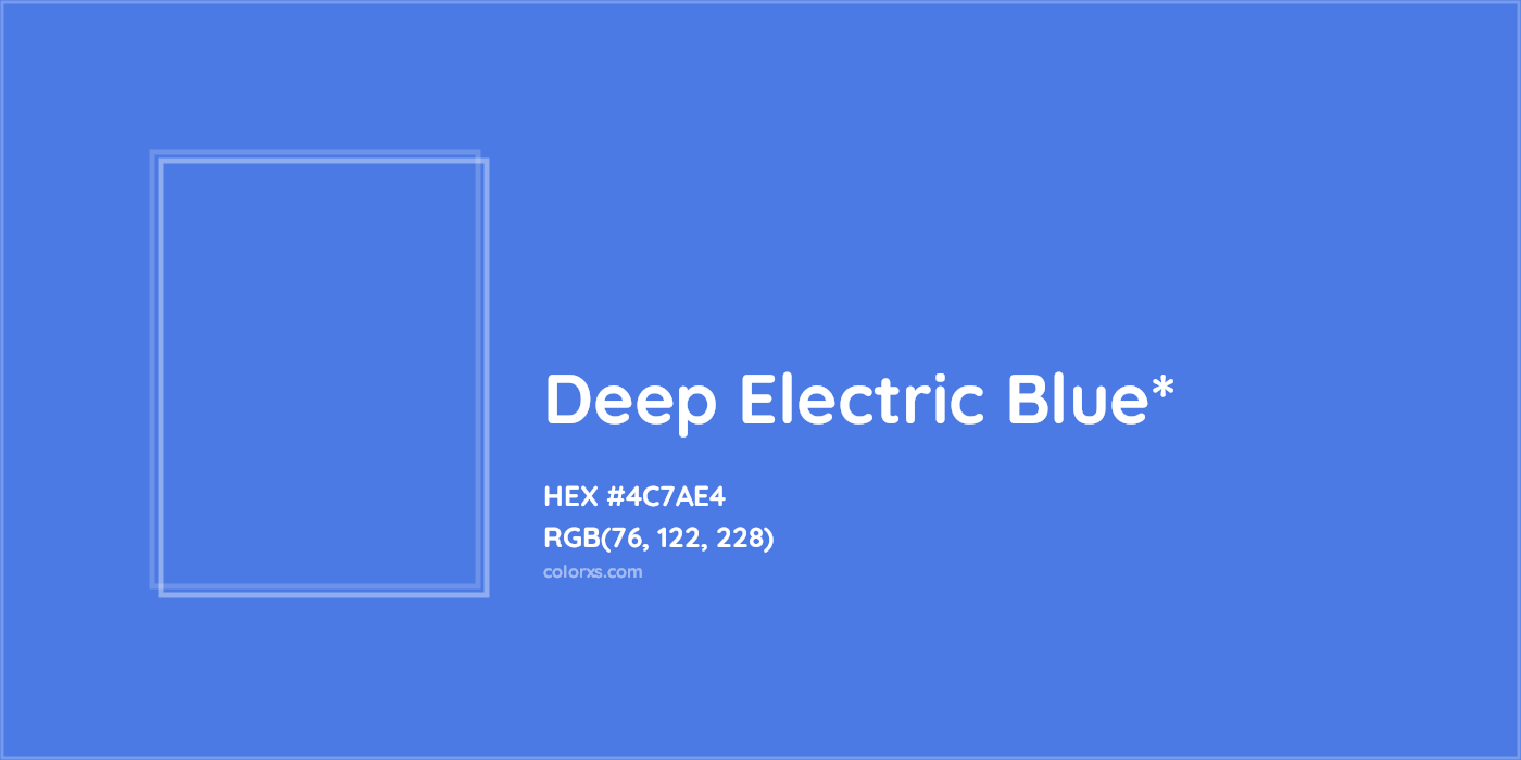 HEX #4C7AE4 Color Name, Color Code, Palettes, Similar Paints, Images