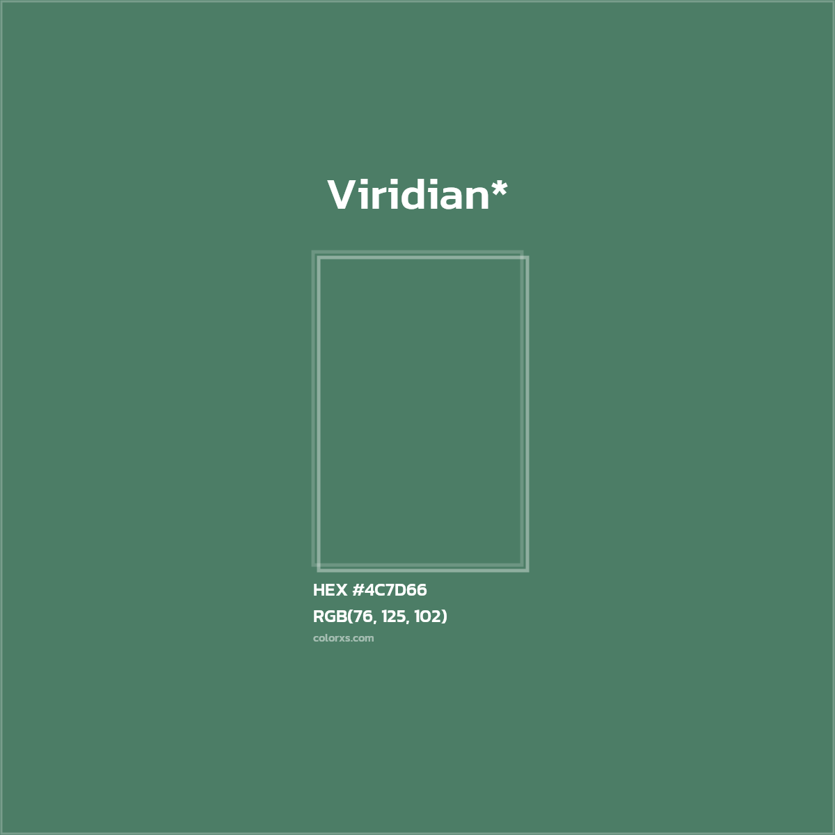 HEX #4C7D66 Color Name, Color Code, Palettes, Similar Paints, Images