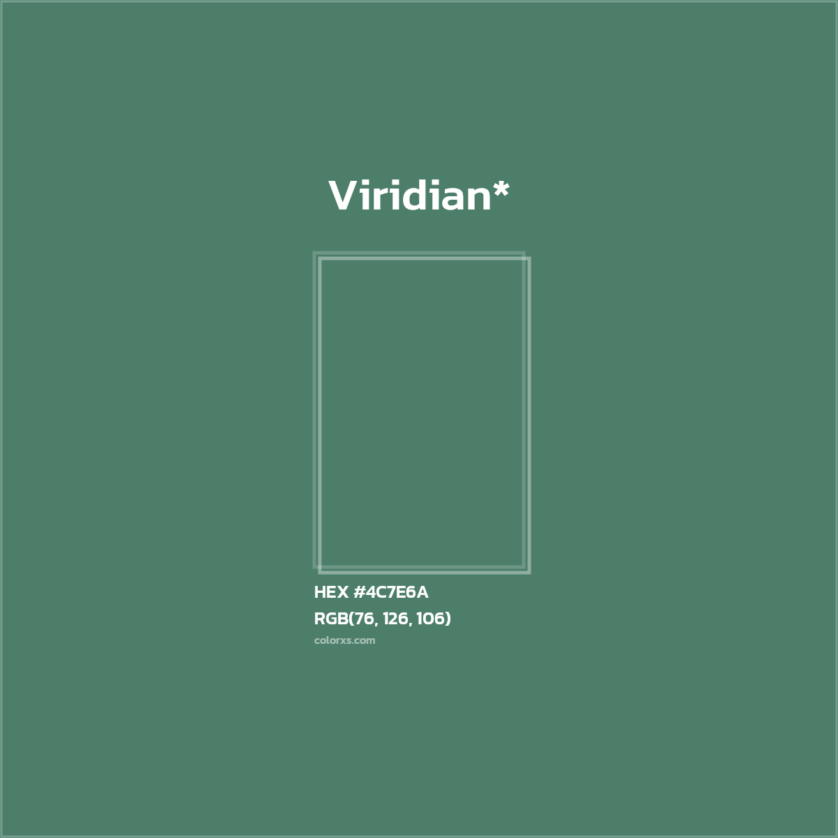 HEX #4C7E6A Color Name, Color Code, Palettes, Similar Paints, Images