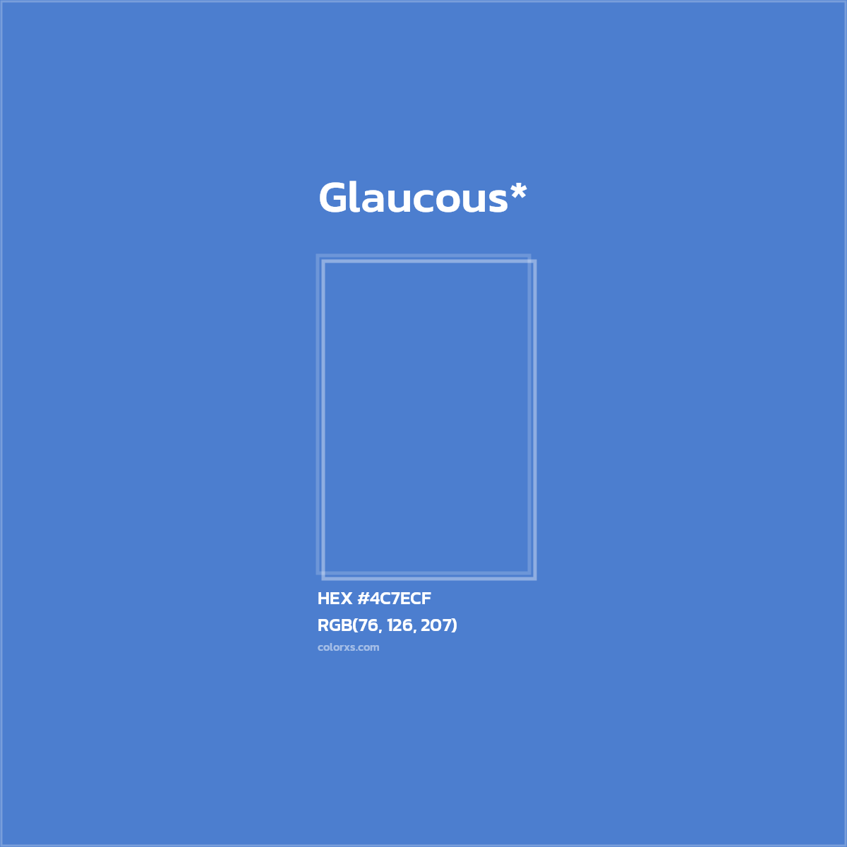 HEX #4C7ECF Color Name, Color Code, Palettes, Similar Paints, Images