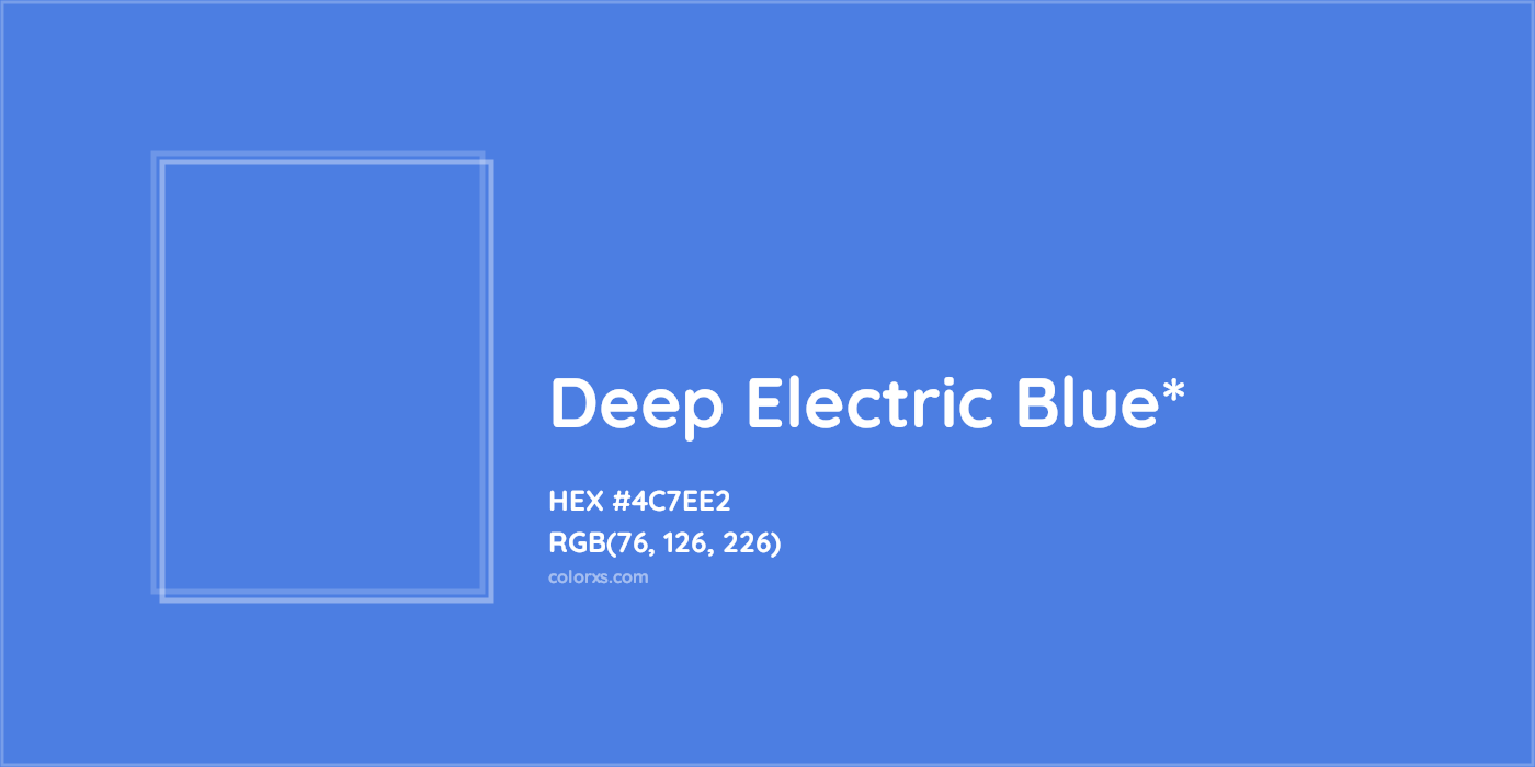HEX #4C7EE2 Color Name, Color Code, Palettes, Similar Paints, Images