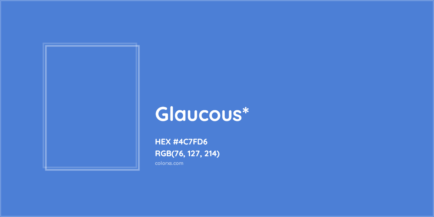 HEX #4C7FD6 Color Name, Color Code, Palettes, Similar Paints, Images