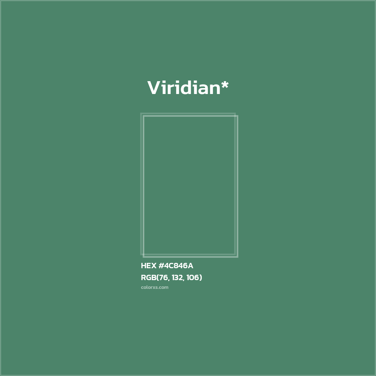 HEX #4C846A Color Name, Color Code, Palettes, Similar Paints, Images