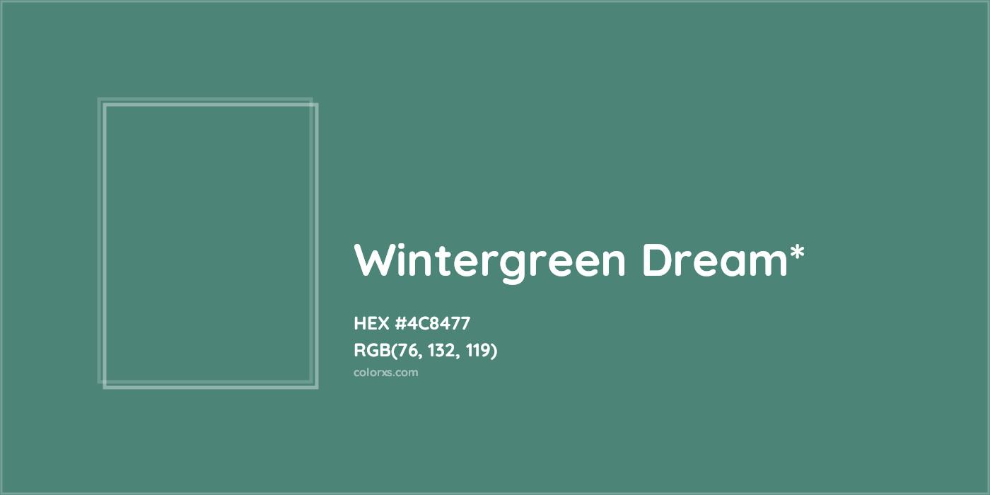 HEX #4C8477 Color Name, Color Code, Palettes, Similar Paints, Images