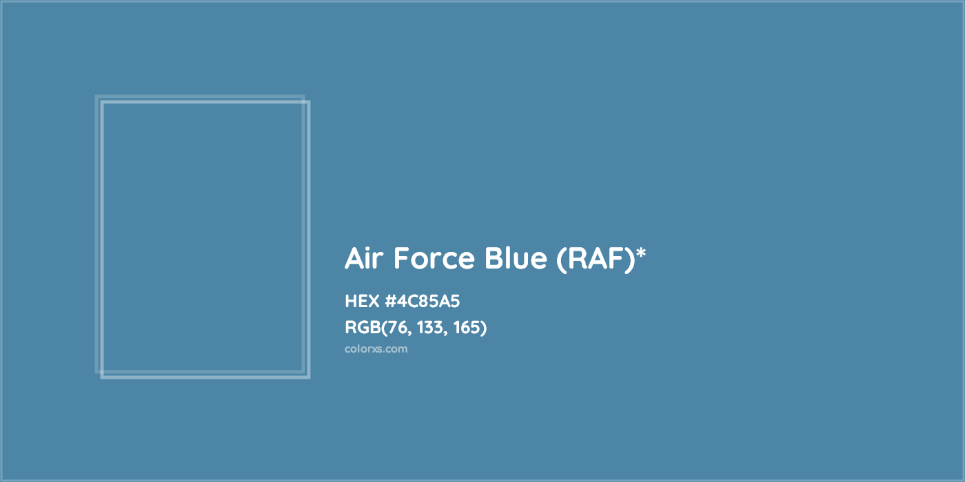 HEX #4C85A5 Color Name, Color Code, Palettes, Similar Paints, Images