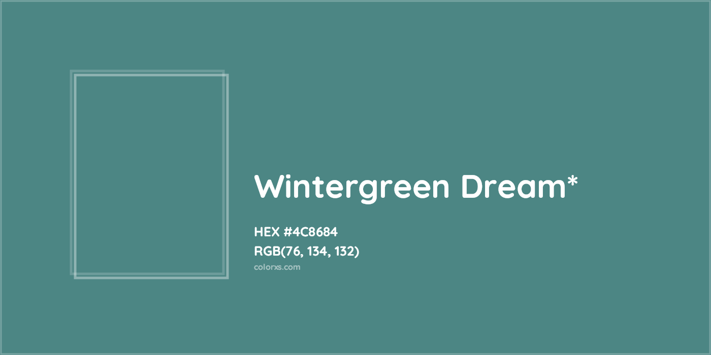 HEX #4C8684 Color Name, Color Code, Palettes, Similar Paints, Images