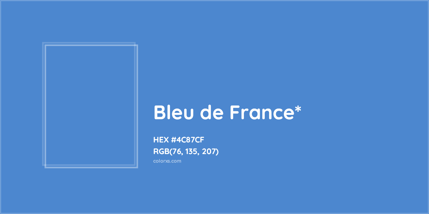 HEX #4C87CF Color Name, Color Code, Palettes, Similar Paints, Images