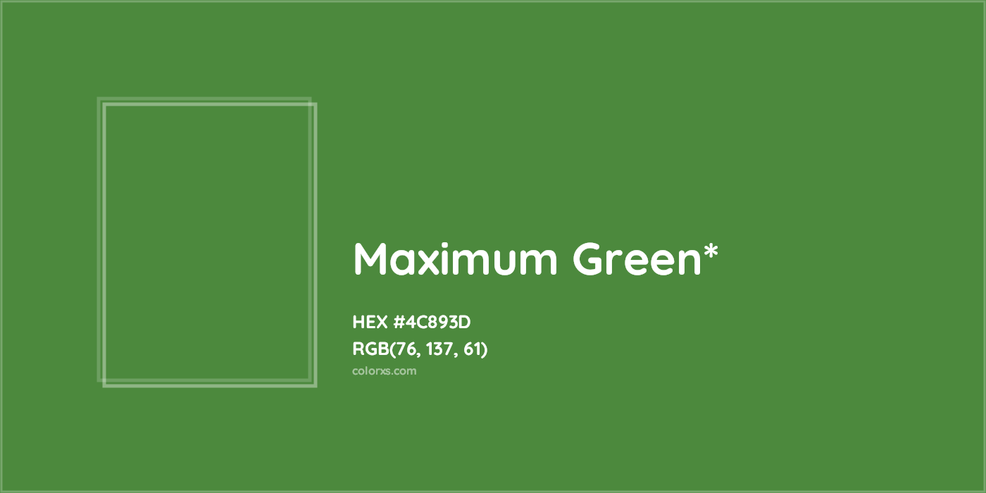 HEX #4C893D Color Name, Color Code, Palettes, Similar Paints, Images
