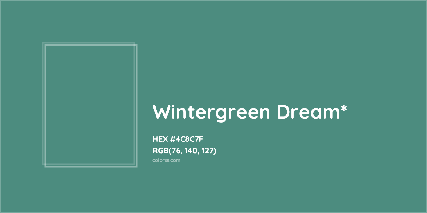 HEX #4C8C7F Color Name, Color Code, Palettes, Similar Paints, Images