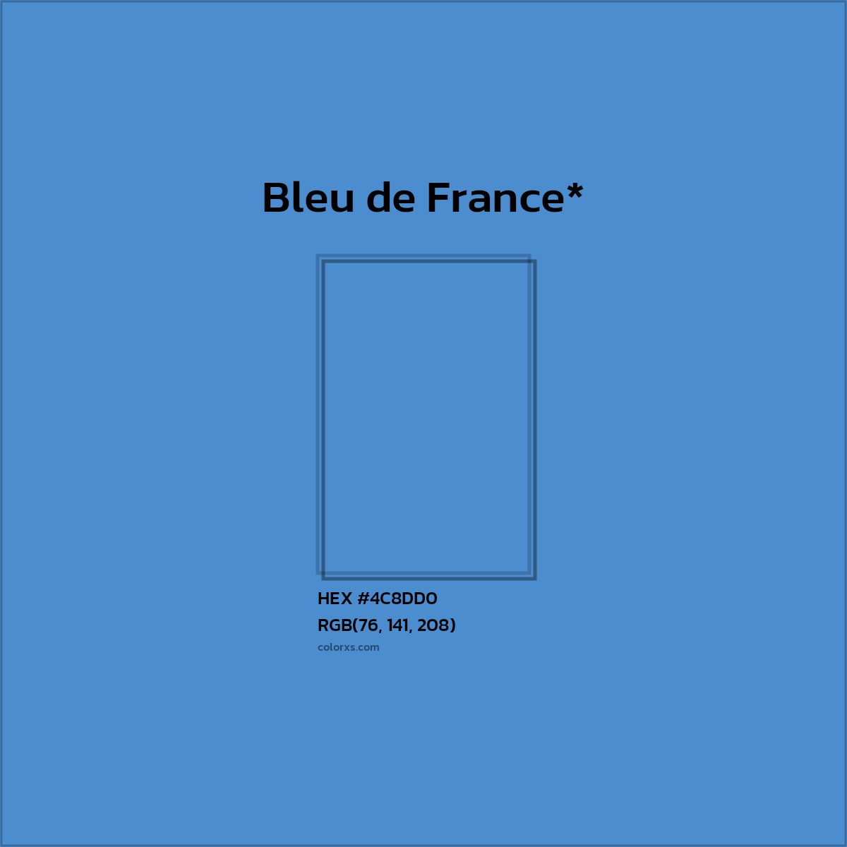 HEX #4C8DD0 Color Name, Color Code, Palettes, Similar Paints, Images