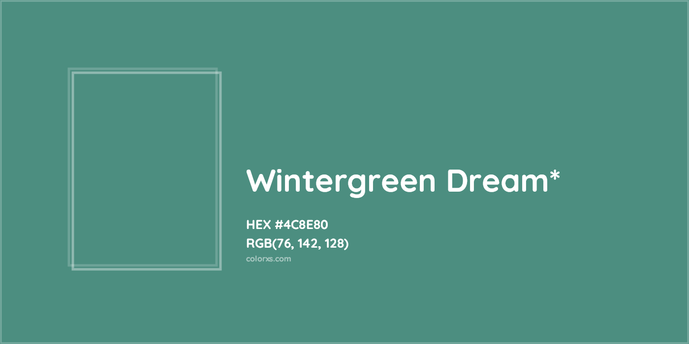 HEX #4C8E80 Color Name, Color Code, Palettes, Similar Paints, Images