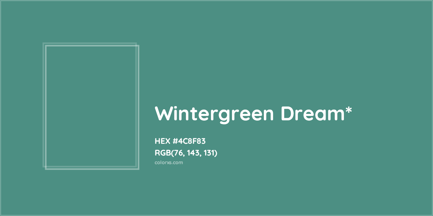 HEX #4C8F83 Color Name, Color Code, Palettes, Similar Paints, Images