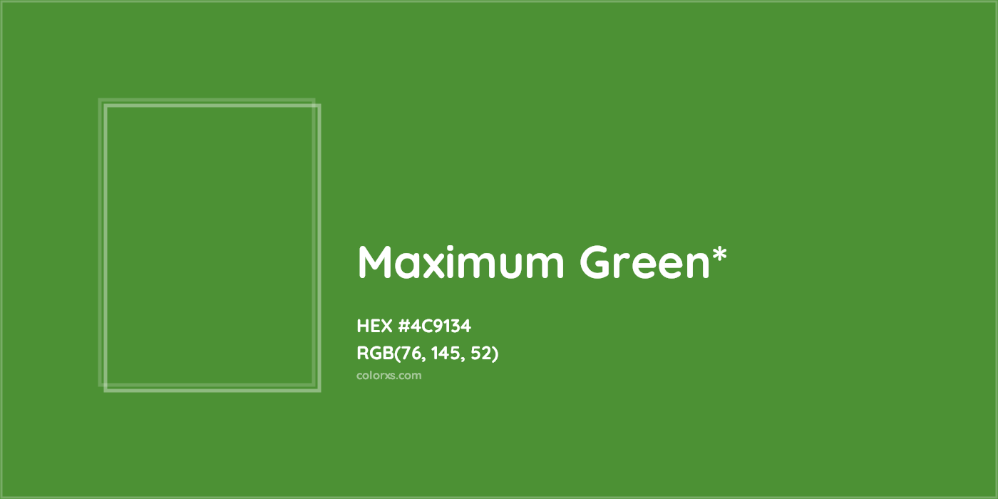 HEX #4C9134 Color Name, Color Code, Palettes, Similar Paints, Images