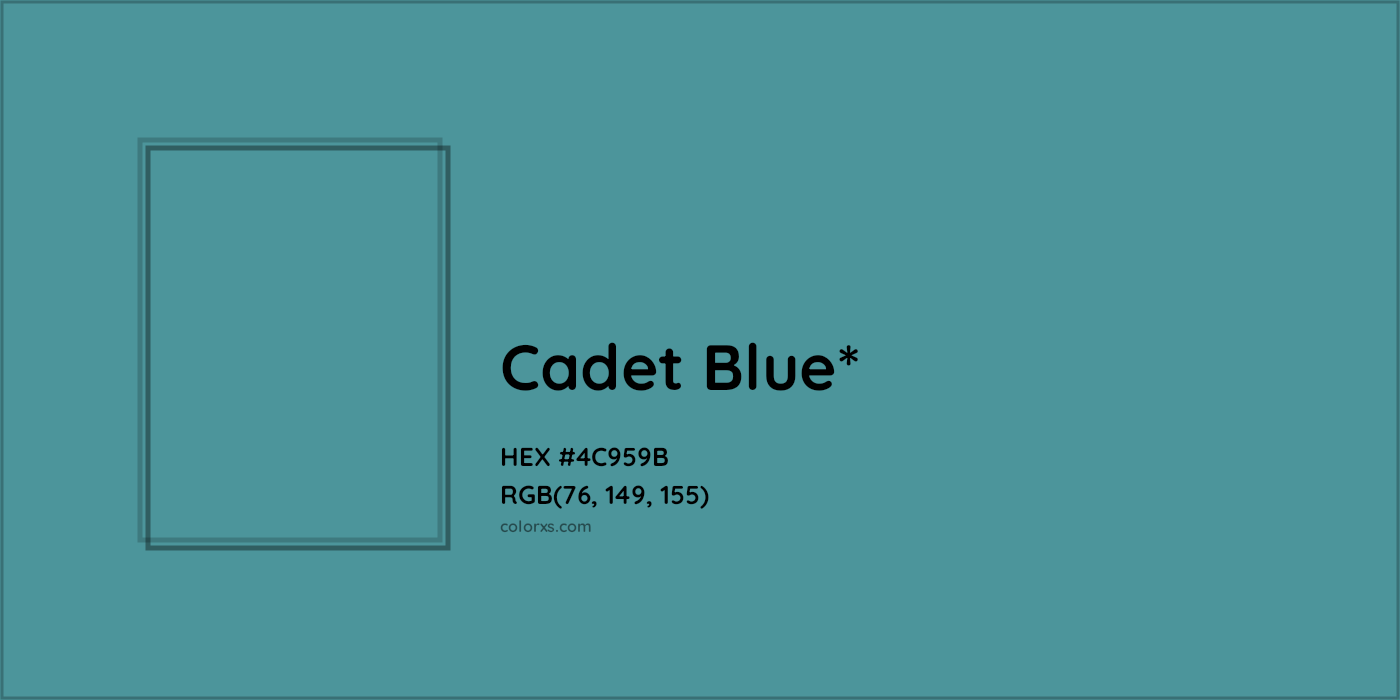 HEX #4C959B Color Name, Color Code, Palettes, Similar Paints, Images