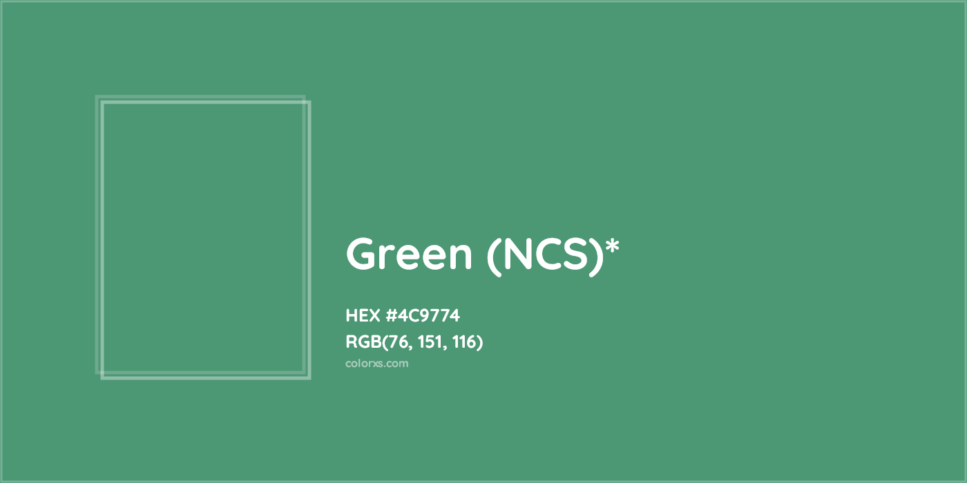 HEX #4C9774 Color Name, Color Code, Palettes, Similar Paints, Images