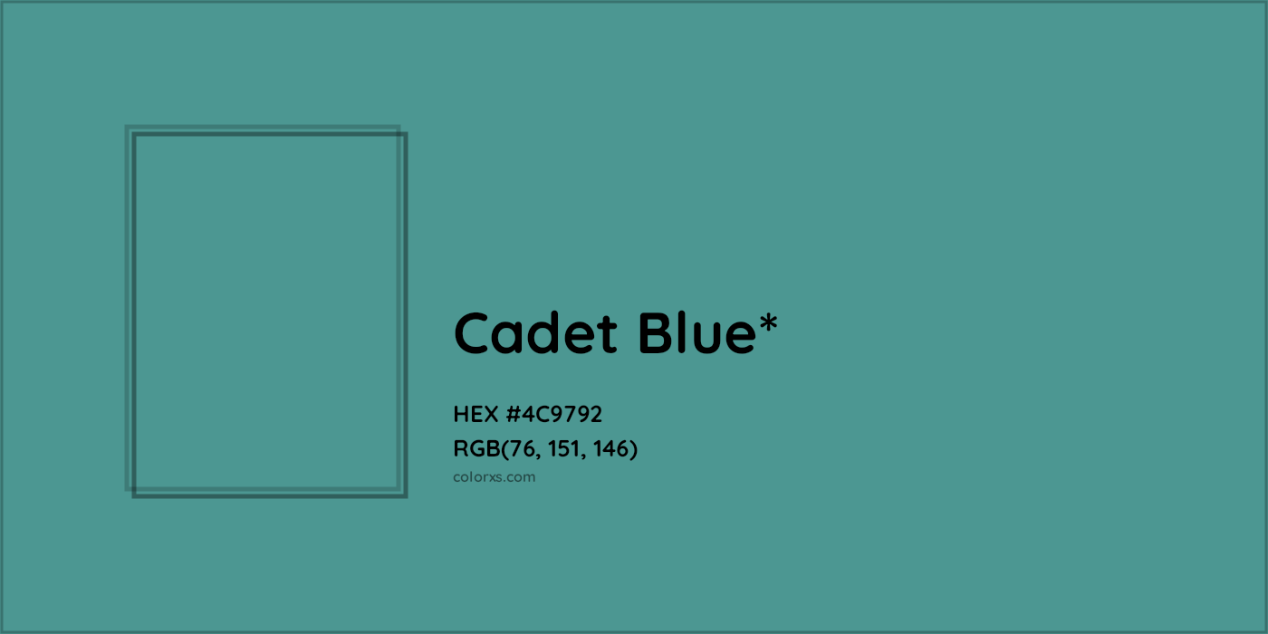 HEX #4C9792 Color Name, Color Code, Palettes, Similar Paints, Images