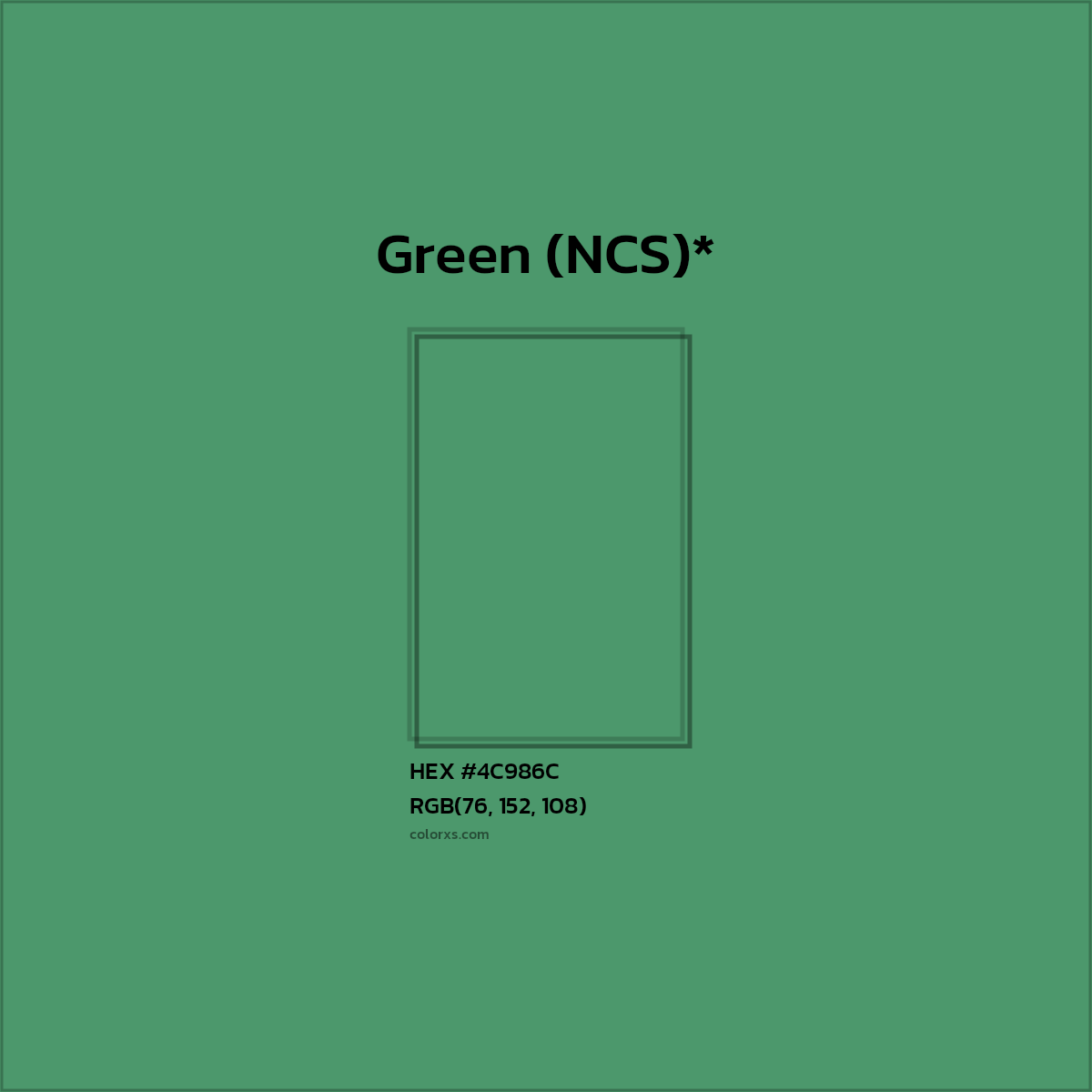 HEX #4C986C Color Name, Color Code, Palettes, Similar Paints, Images