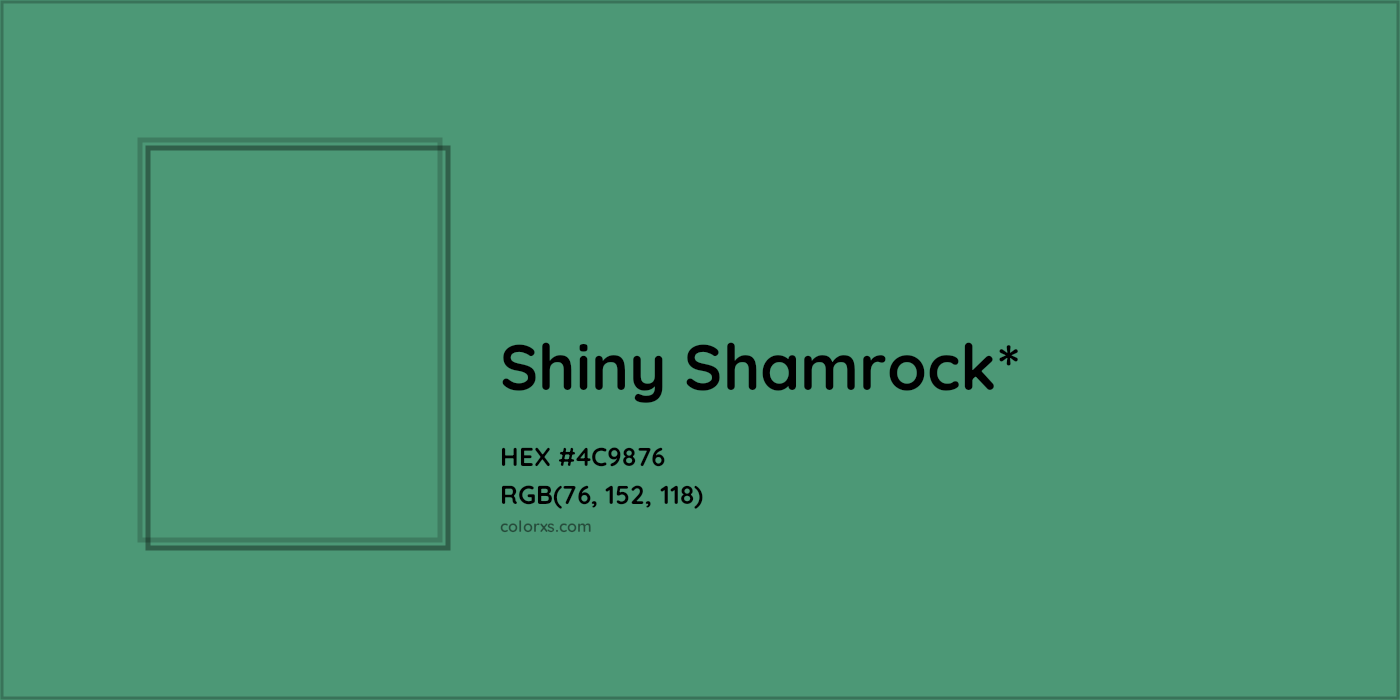 HEX #4C9876 Color Name, Color Code, Palettes, Similar Paints, Images