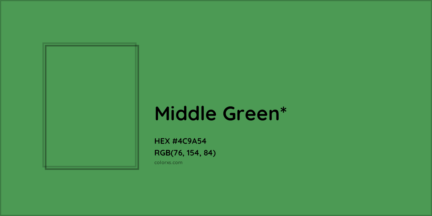 HEX #4C9A54 Color Name, Color Code, Palettes, Similar Paints, Images