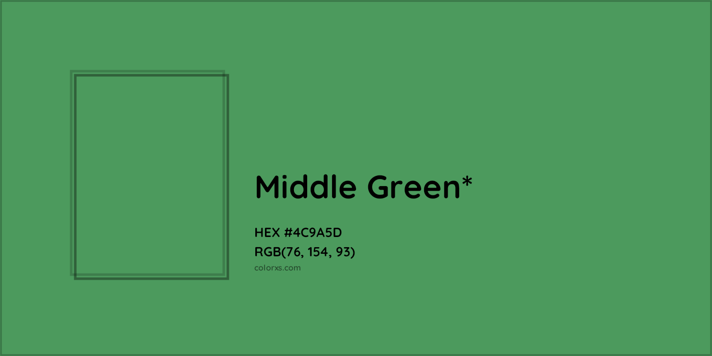 HEX #4C9A5D Color Name, Color Code, Palettes, Similar Paints, Images
