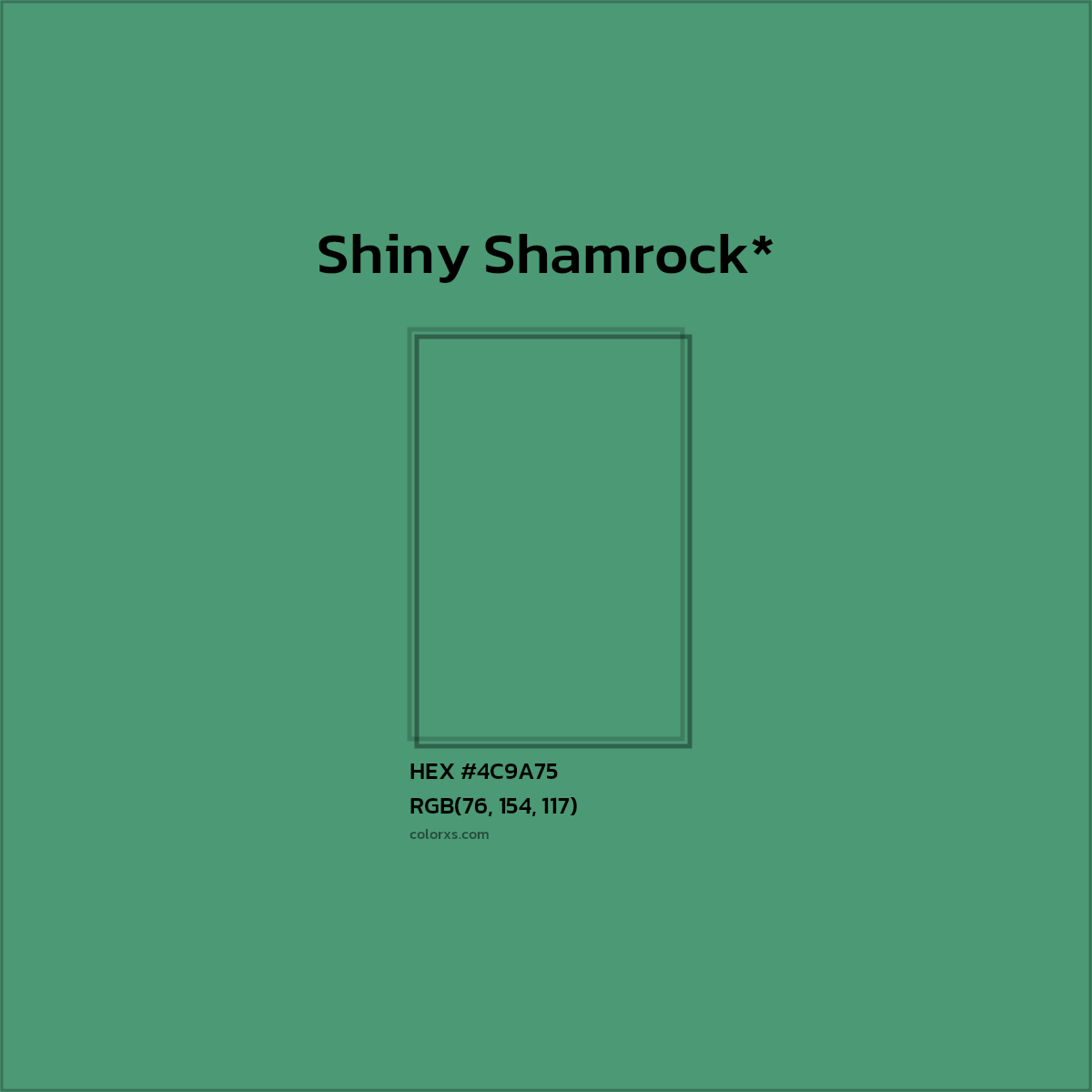 HEX #4C9A75 Color Name, Color Code, Palettes, Similar Paints, Images