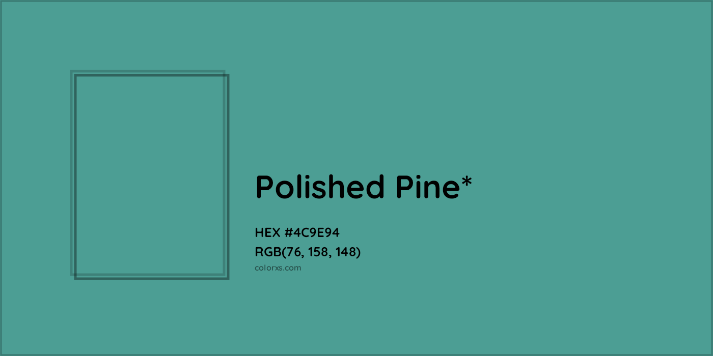 HEX #4C9E94 Color Name, Color Code, Palettes, Similar Paints, Images