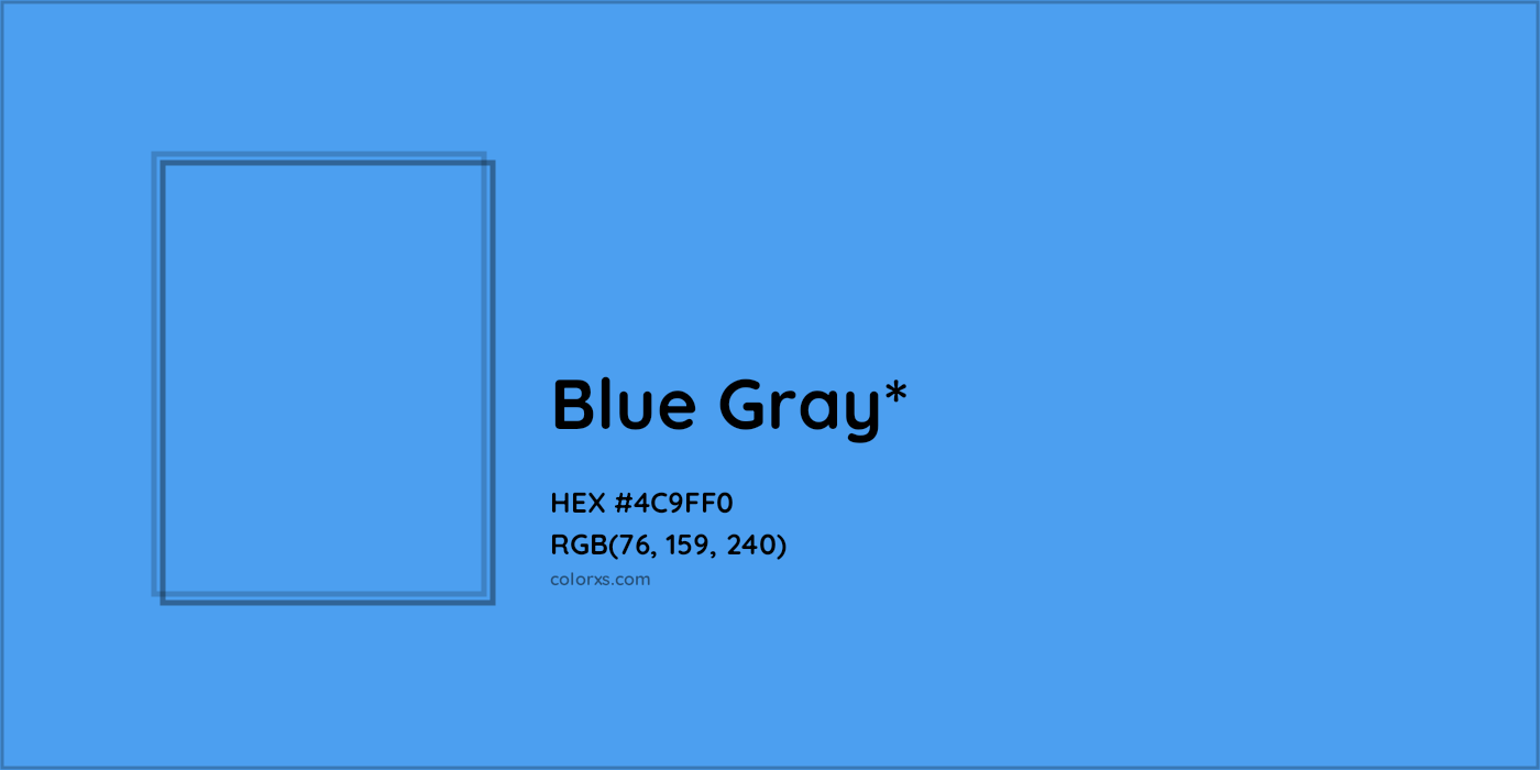 HEX #4C9FF0 Color Name, Color Code, Palettes, Similar Paints, Images