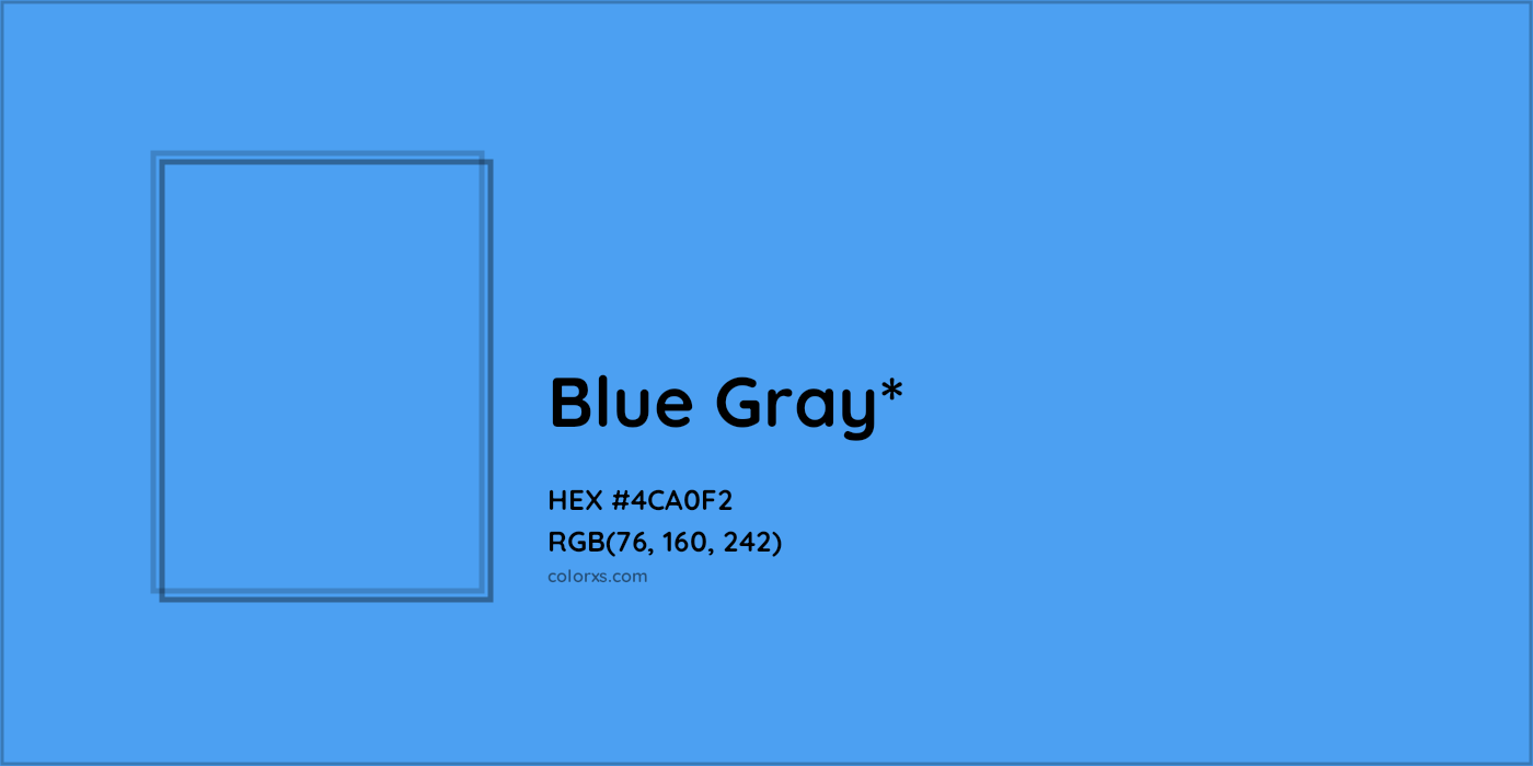 HEX #4CA0F2 Color Name, Color Code, Palettes, Similar Paints, Images